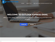Tablet Screenshot of outlook-express-email-backup.com